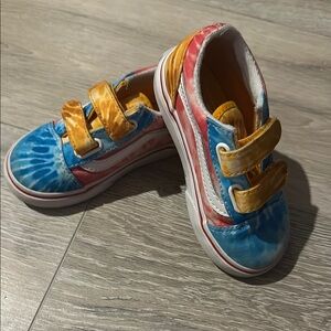 Vans Blue and Red Sneakers Casual Style